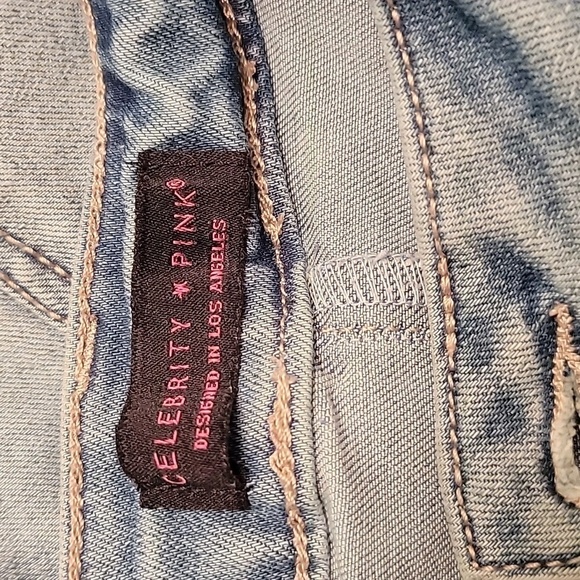 Celebrity Pink. Size 5/27 Distressed Denim Mini Skirt. Very Stretchy. NWOT - Picture 5 of 6